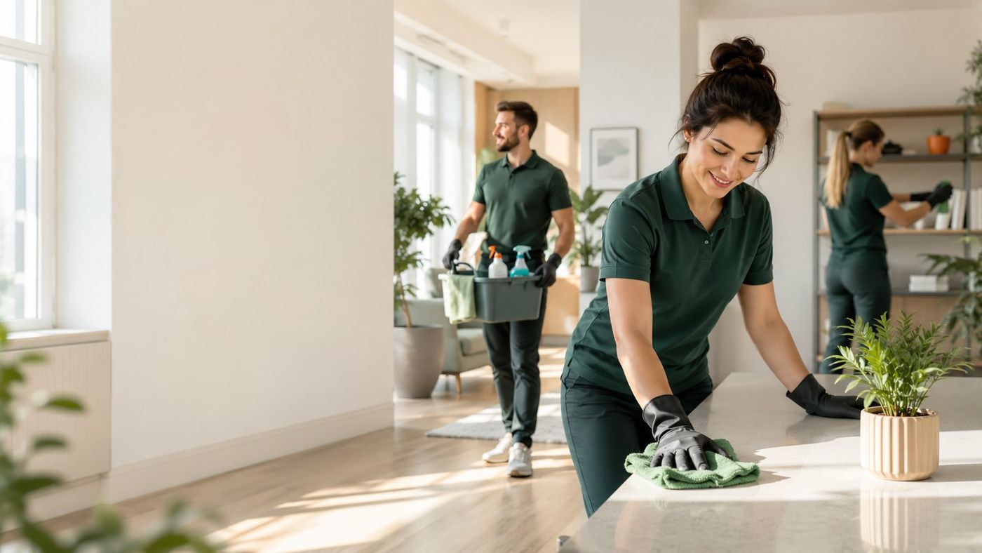 Paradiesvogel Reinigung – Team bei der Arbeit